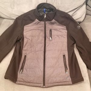 Calvin Klein Zip Tech Water Resistant Jacket Large Men's Black and Grey